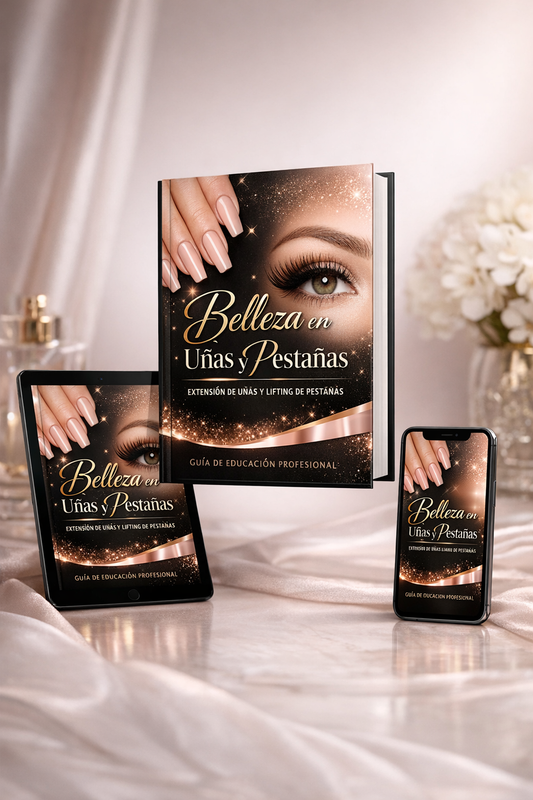 Manual Belleza en uñas y pestañas + videos explicativos + 6 Bonos De Regalo